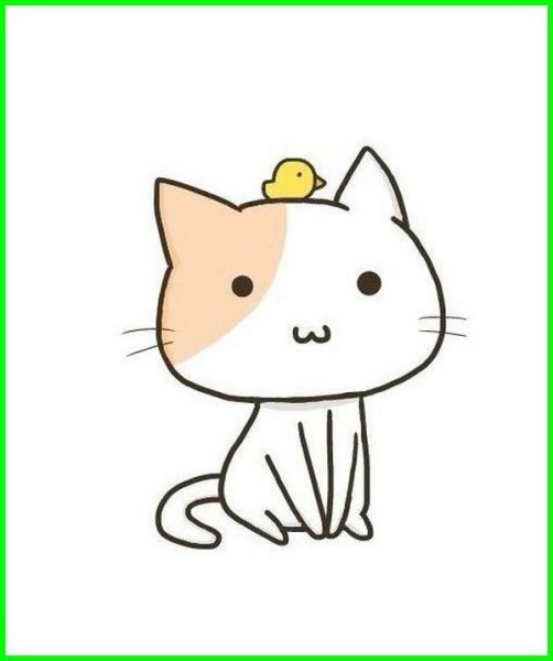 Милый котенок рисунок для срисовки