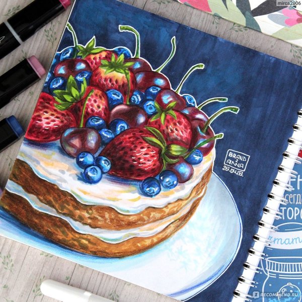 Торт рисунок