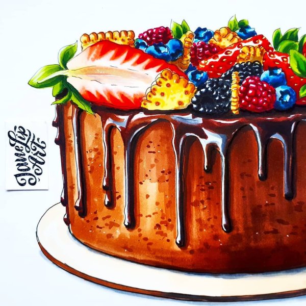 Тортик маркерами