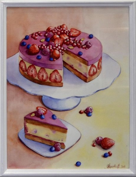 Торт гуашью