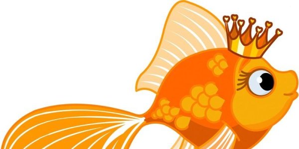 Золотая рыбка с короной