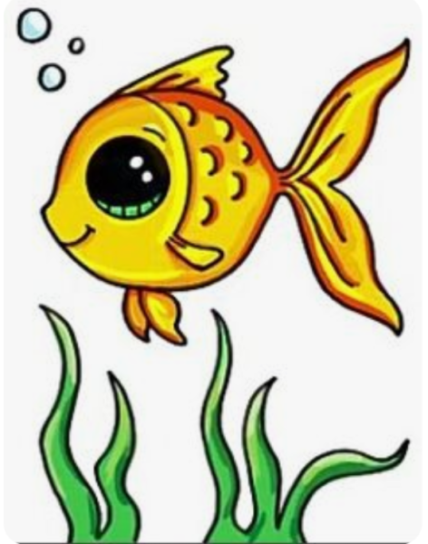 Рисунки рыбок для срисовки