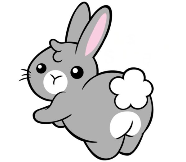 Заяц раскраска