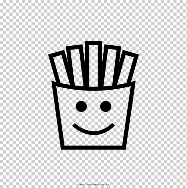 Раскраска картошка фри