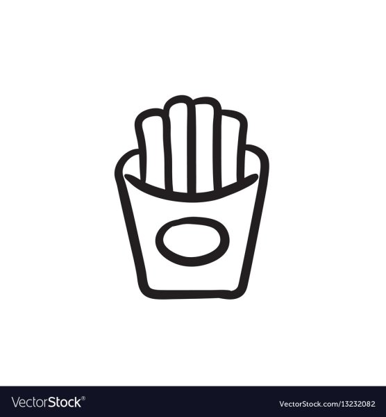 Мини рисуночек картошки фри