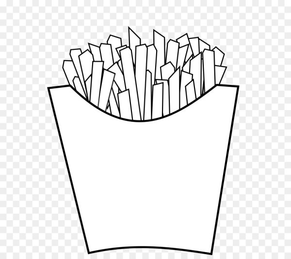 Раскраска картошка фри