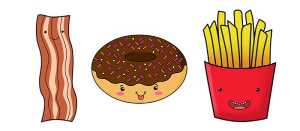 Картошка фри для срисовки