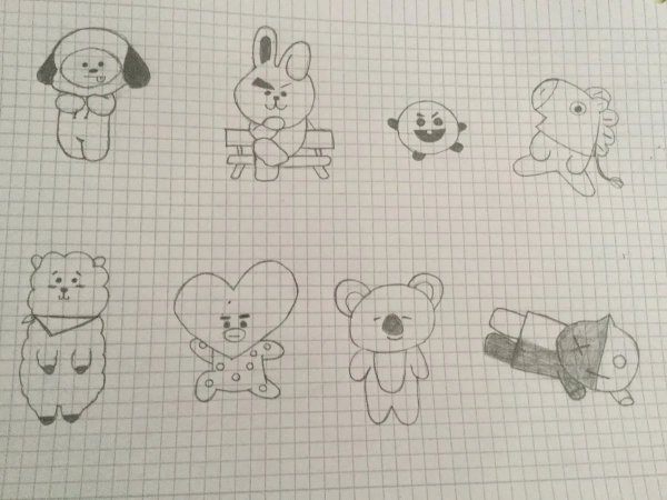 Простые мини рисунки