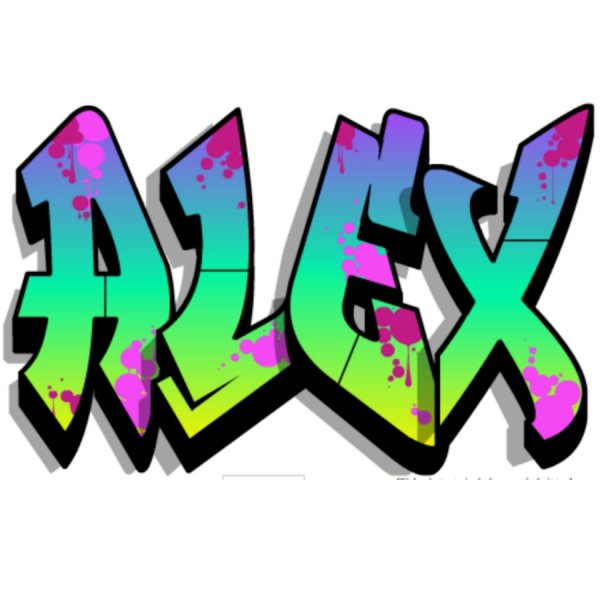 Надпись Алекс