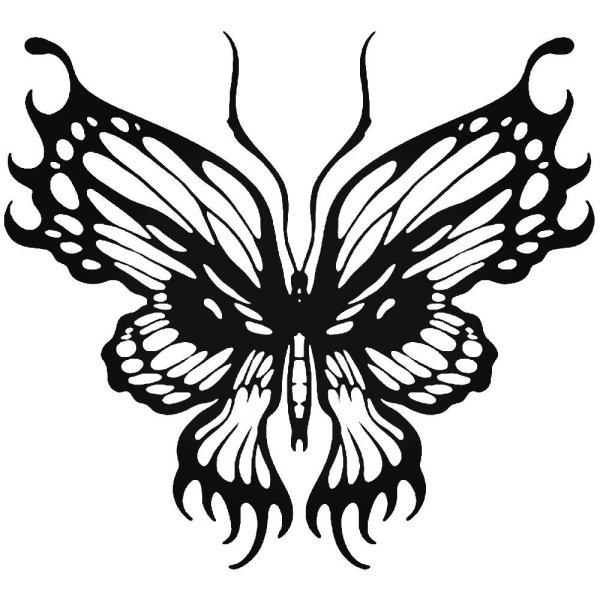 Эскизы тату трайбл бабочка