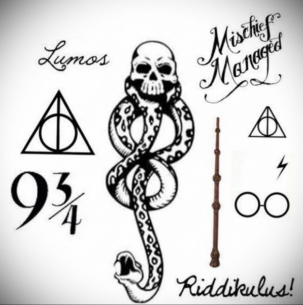 Наклейки Стикеры Гарри Поттер