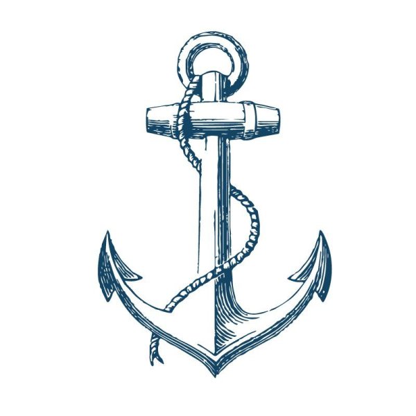 Красивый якорь
