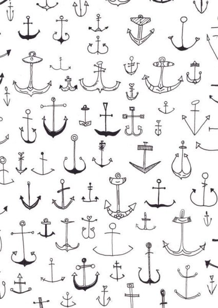 Якорь эскиз маленький