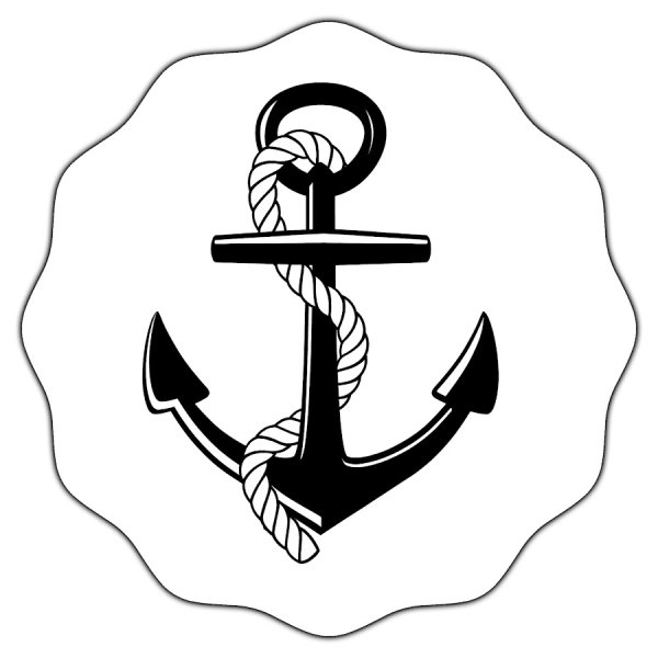 Якорь тату эскиз