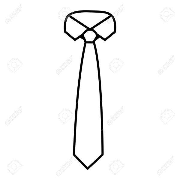 Галстук карандашом