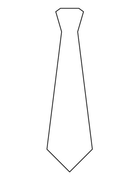 Галстук шаблон