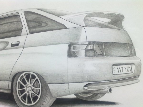 ВАЗ 2109 рисунок