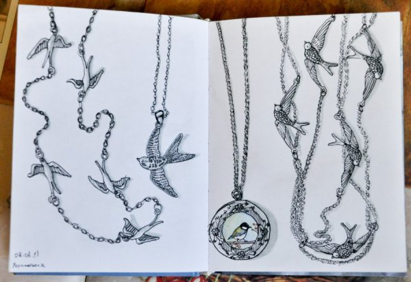 Ювелирные украшения карандашом