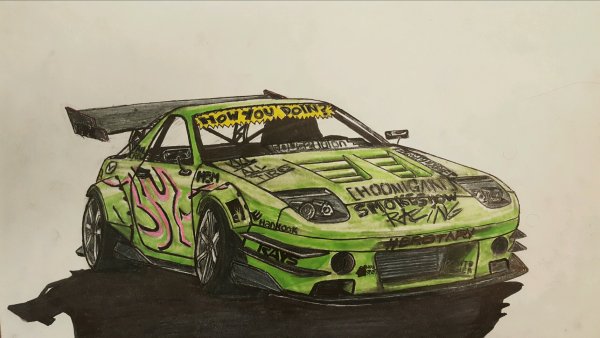 Mazda RX 7 дрифт арт