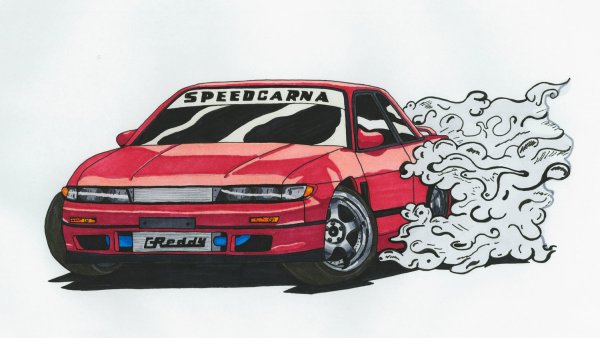 Nissan Silvia s13 рисунок