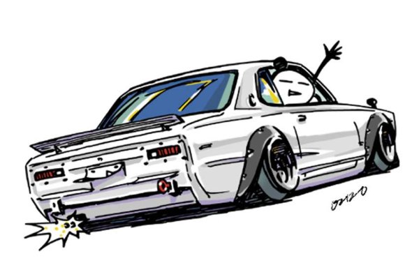 JDM машины карандашом