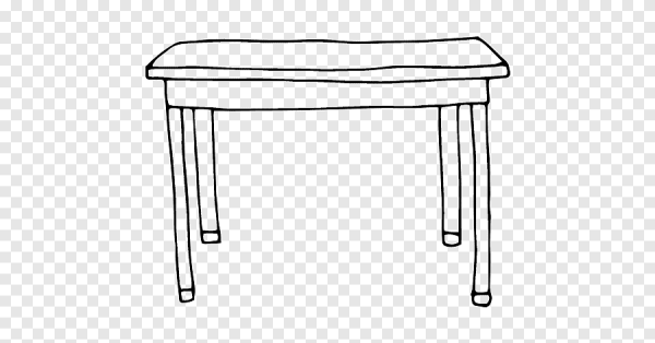 Круглый столик скетч