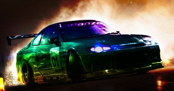 Супра дрифт неон