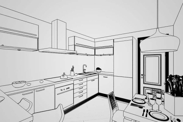 Кухонный гарнитур раскраска