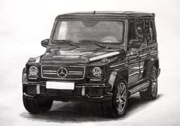 Mercedes Benz AMG g63 карандаш