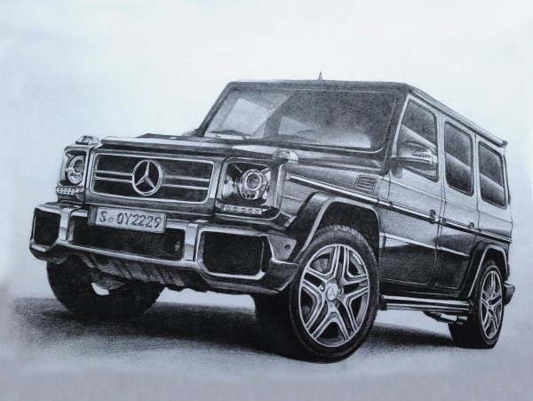 Mercedes Benz AMG g63 карандаш