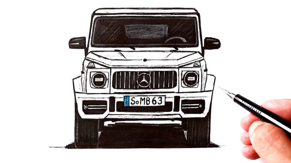 Mercedes Benz g63 drawing