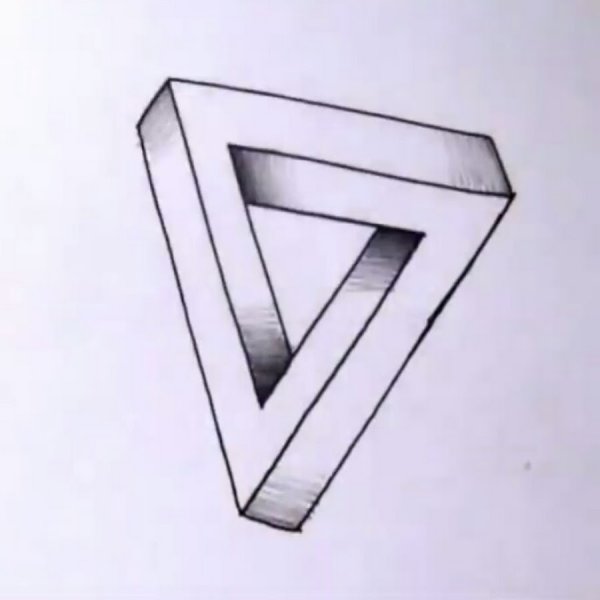 Иллюзии карандашом простые