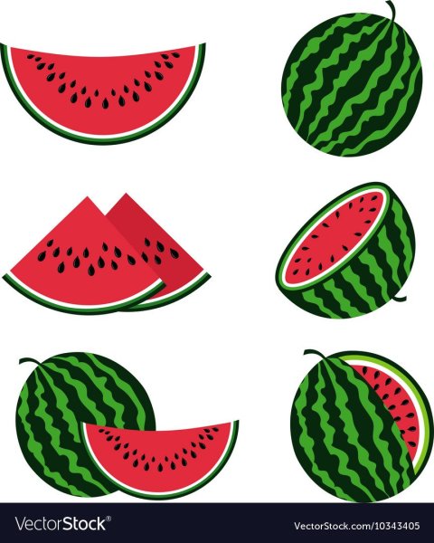 Рисунок арбуза легкий