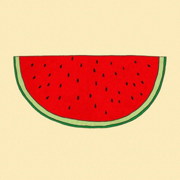 Легкий рисунок арбузика