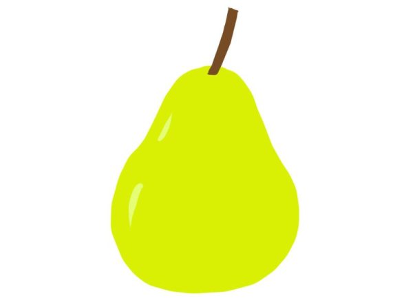 Груша раскраска