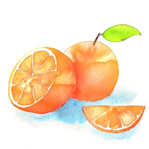 Нарисовать апельсин