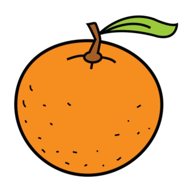 Мандарин рисунок