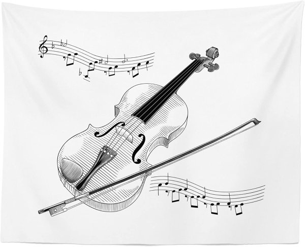 Скрипка карандашом