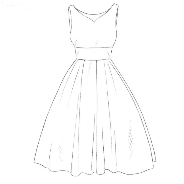 Вечерние платья для рисования