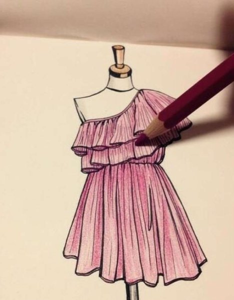 Платья для рисования