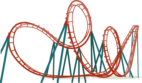 Американские горки фон
