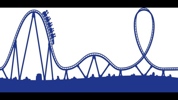 Американские горки мультяшные