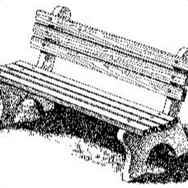 Лавочка в перспективе
