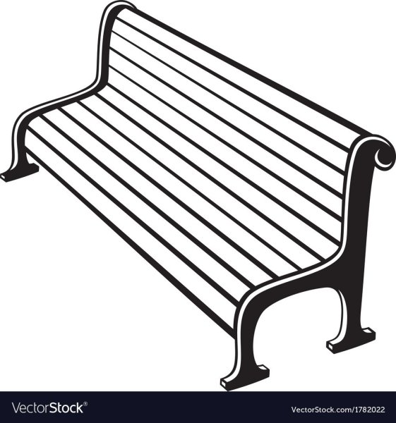 Скамейка раскраска