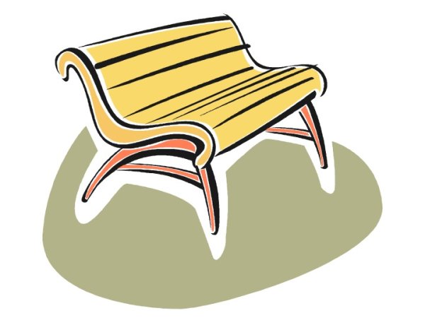 Скамейка детская иллюстрация