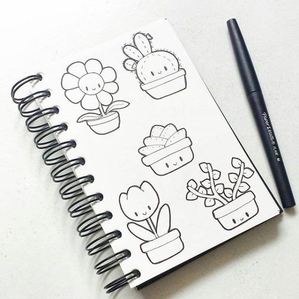 Рисунки для скетчбука маркерами легкие