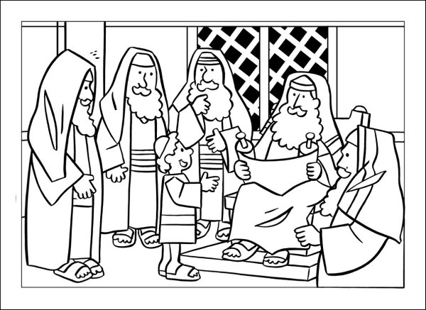 Поделка Иисус в храме