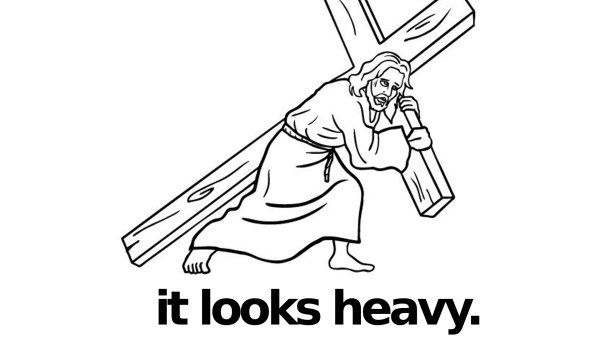 Иисус несет крест