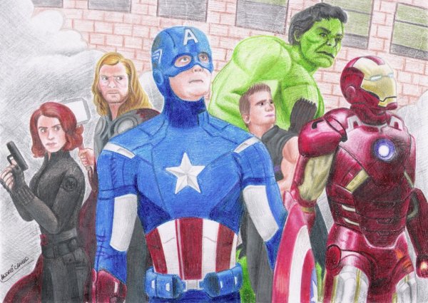 Мстители рисунки