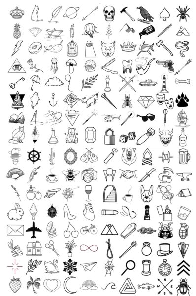 Эскиз маленькой тату